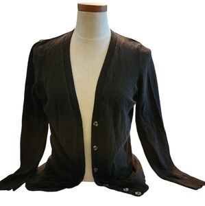 Faded Glory Cardigan, 12/14, Black